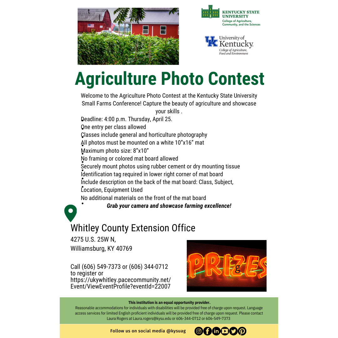 Agriculture Photo Contest Flier 