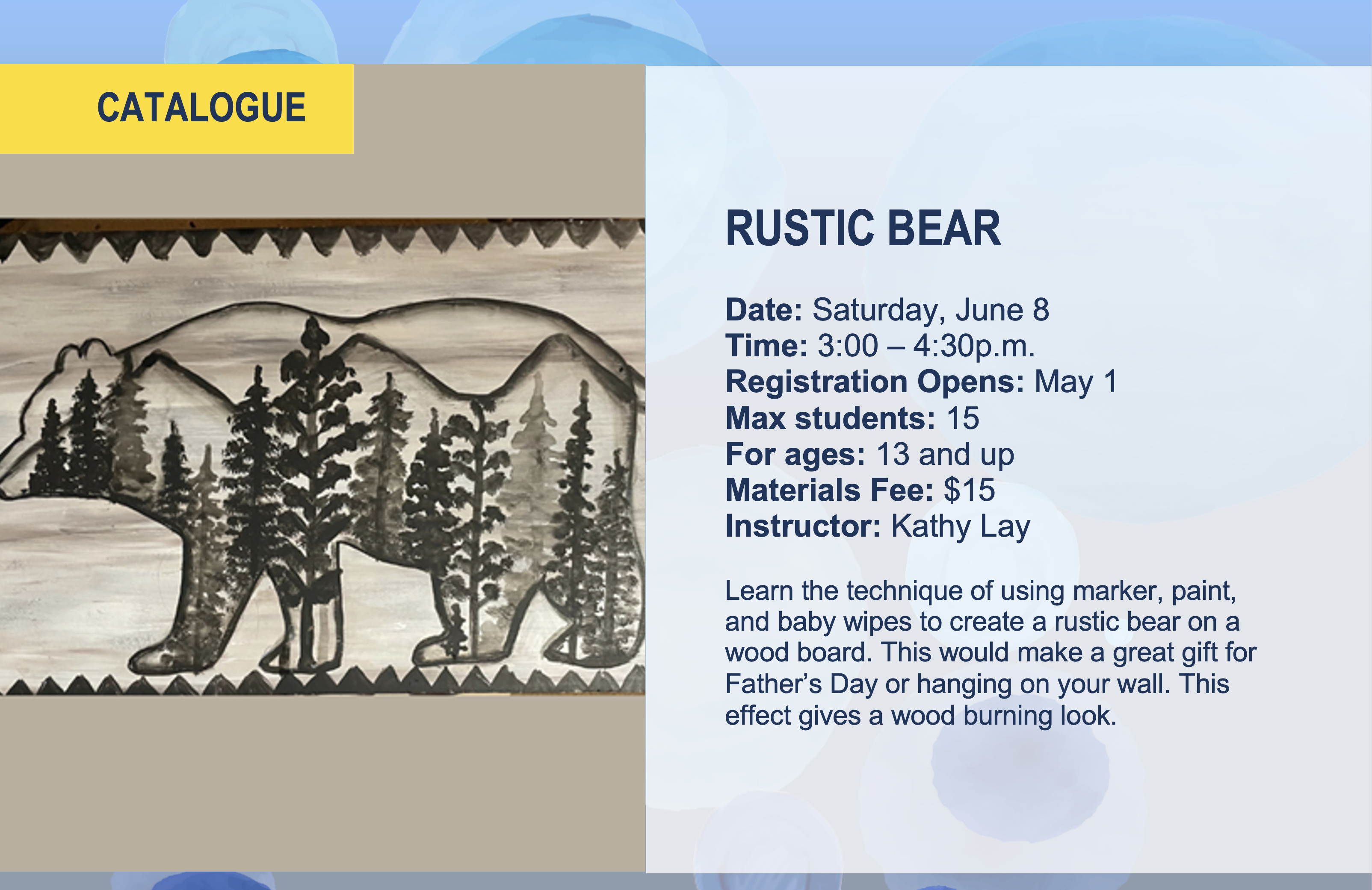 Rustic Bear Flier
