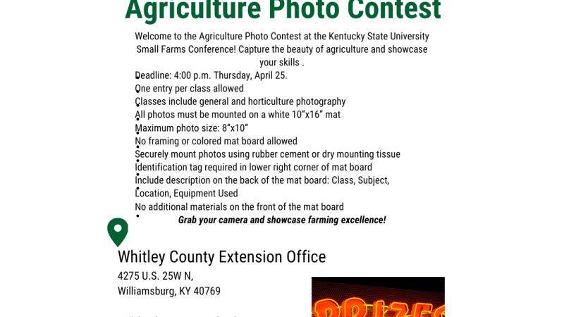 Agriculture Photo Contest Flier 