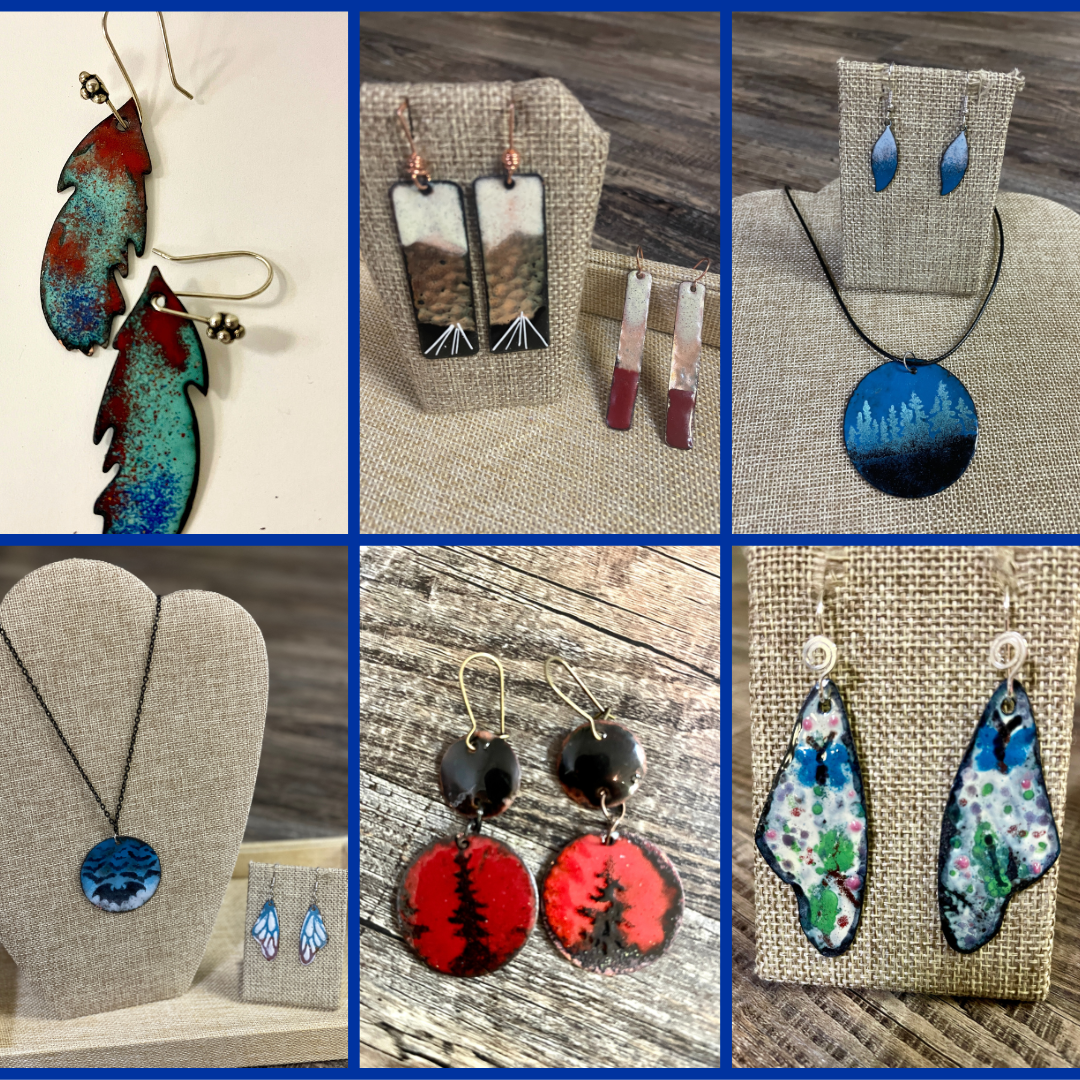 Enameled Jewelry Pieces