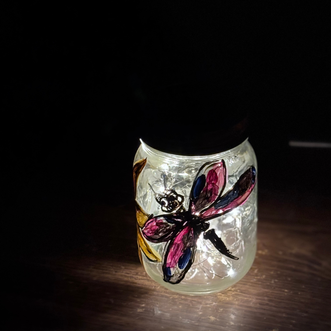 Painted Mason Jar Lantern