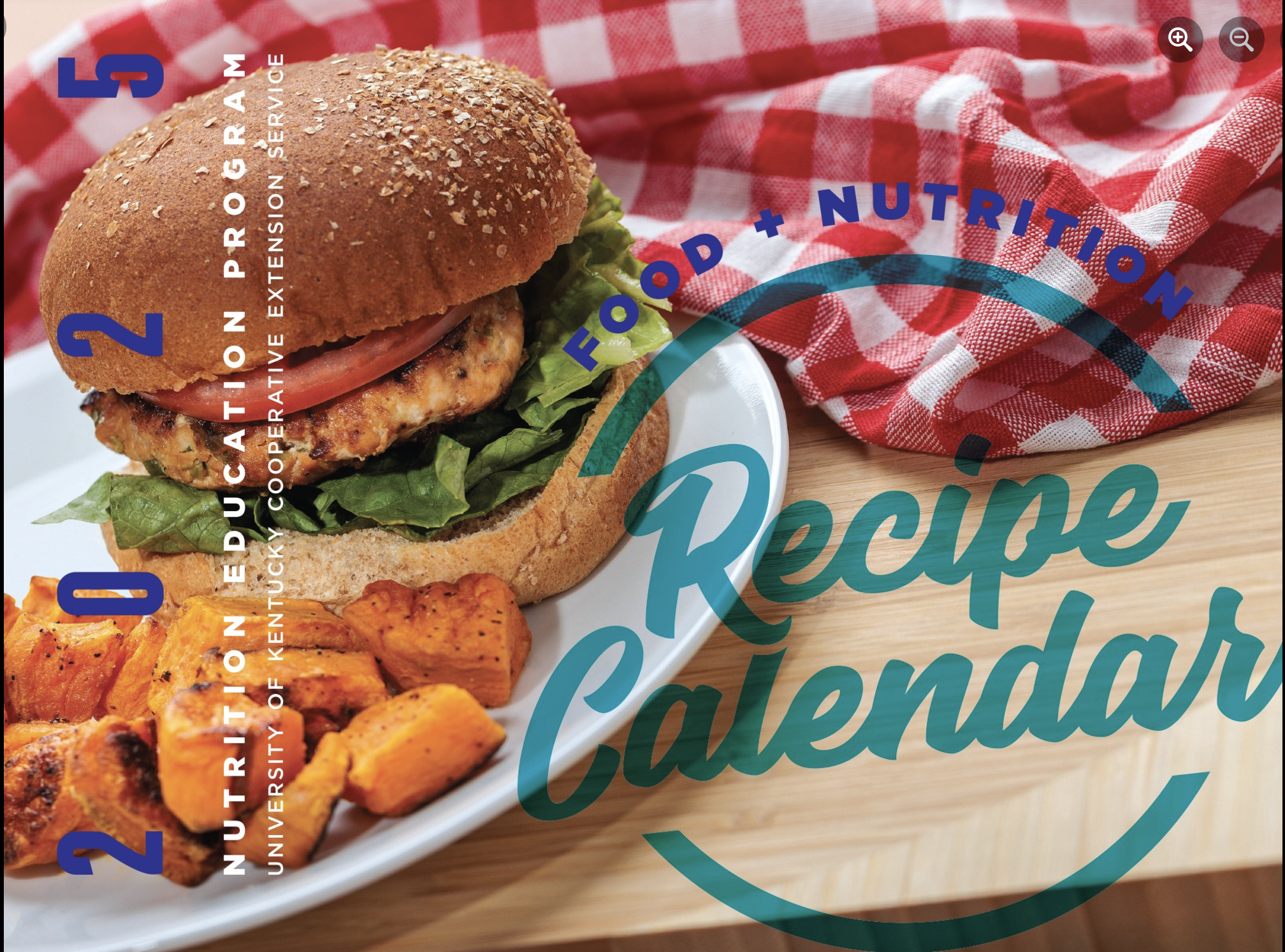 Photo of 2025 NEP Food + Nutrition Recipe Calendar Cover