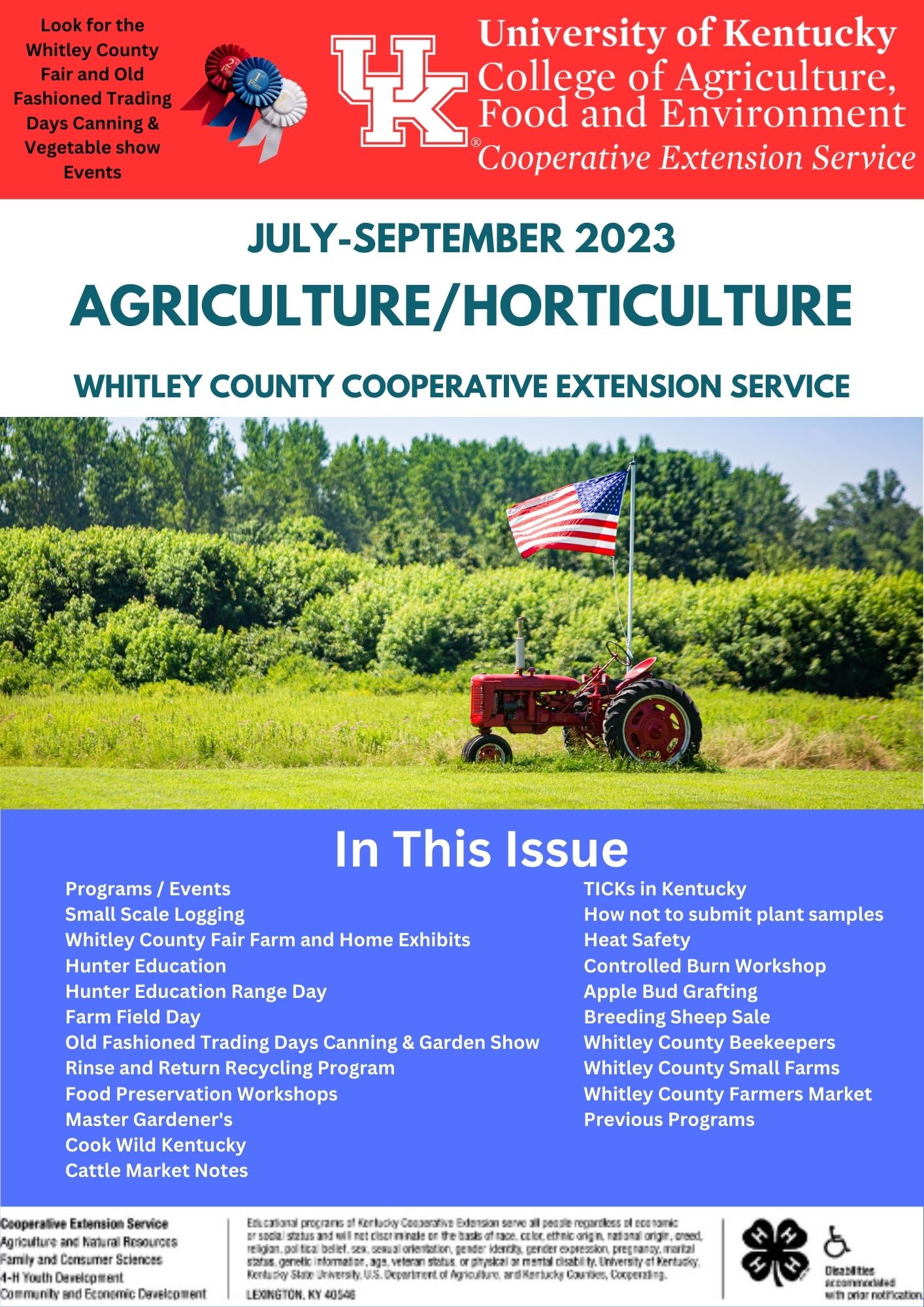 Agriculture & Natural Resources front page
