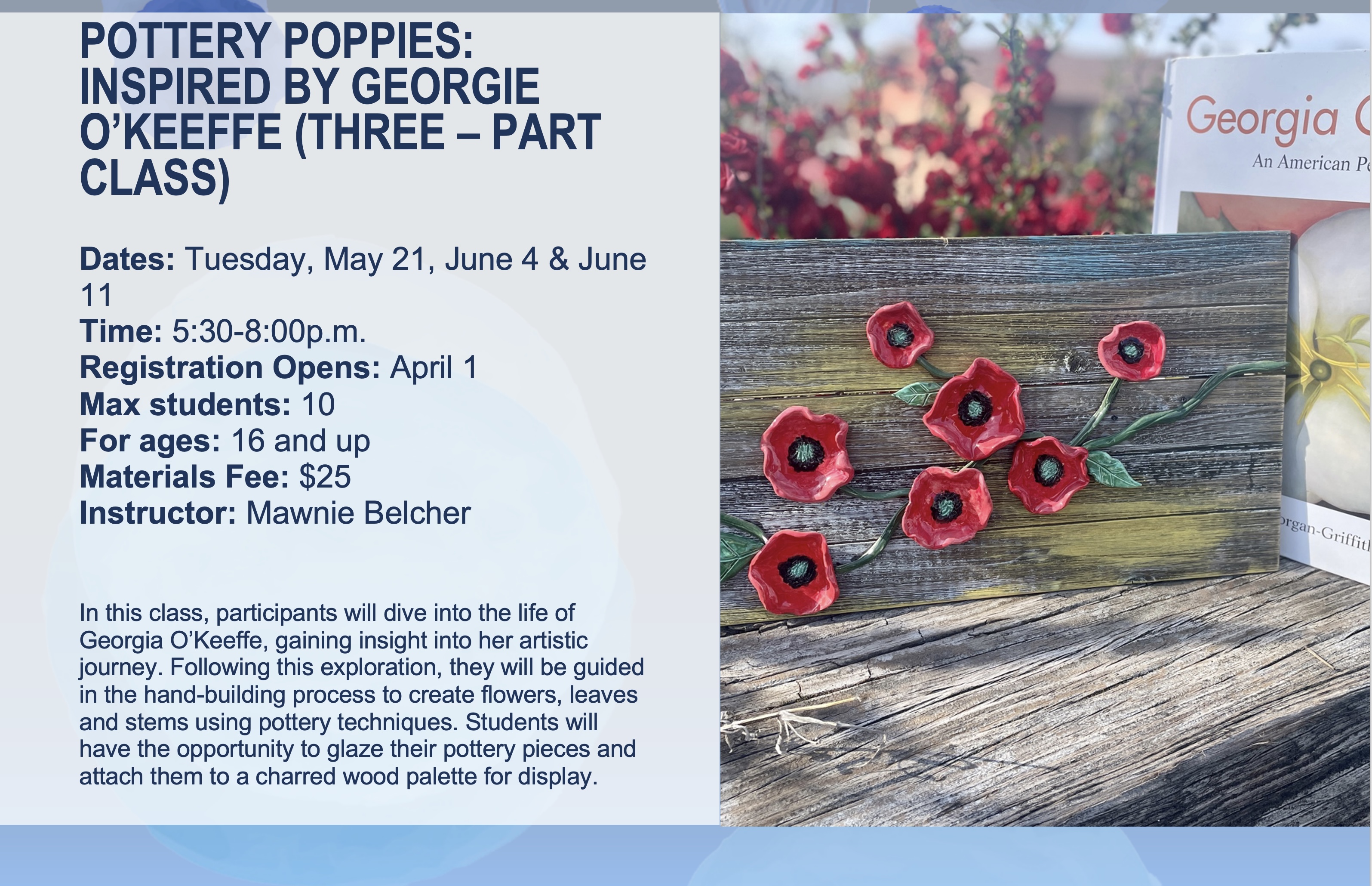 Pottery Poppies Flier 