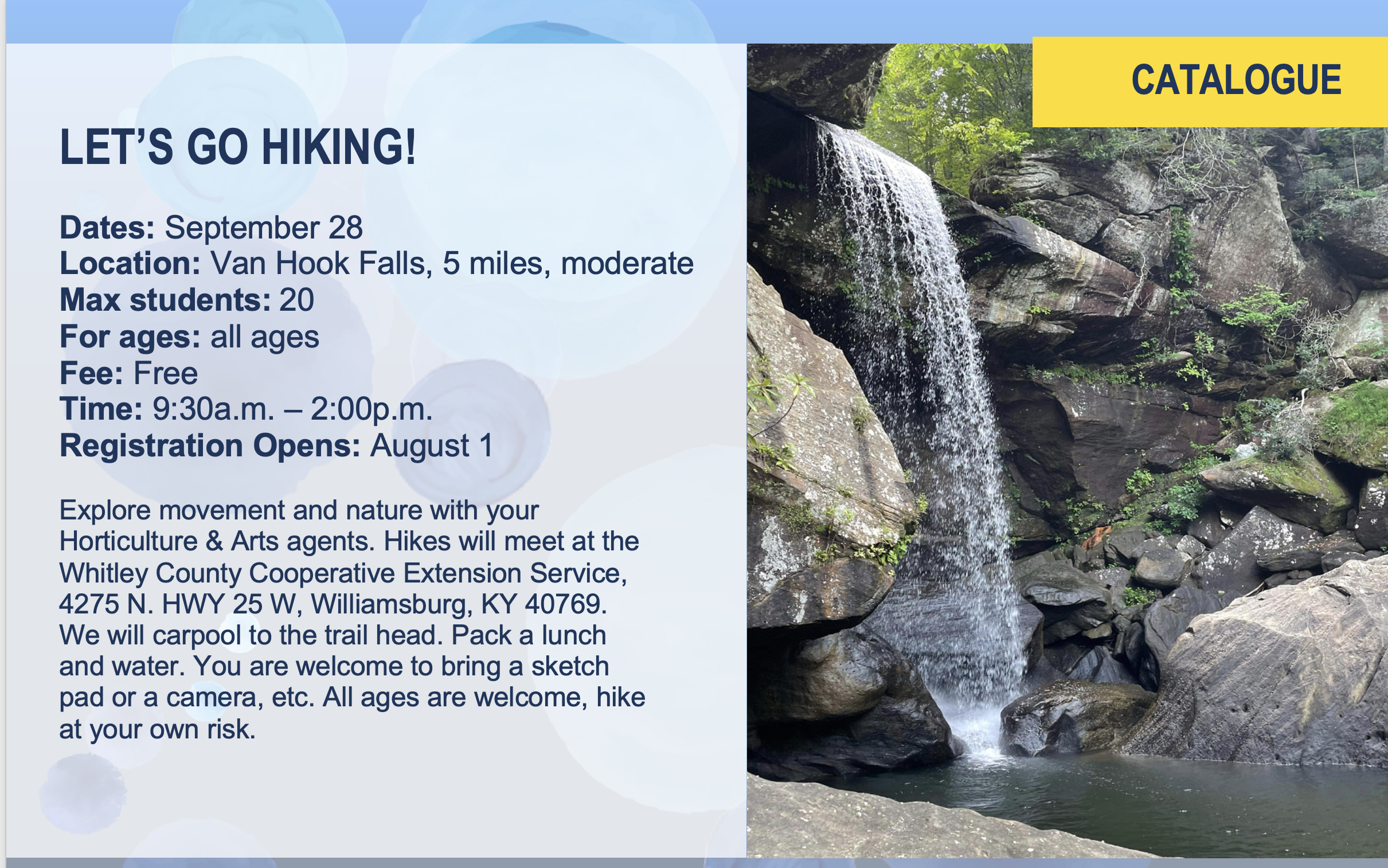 Van Hook Falls Flier 