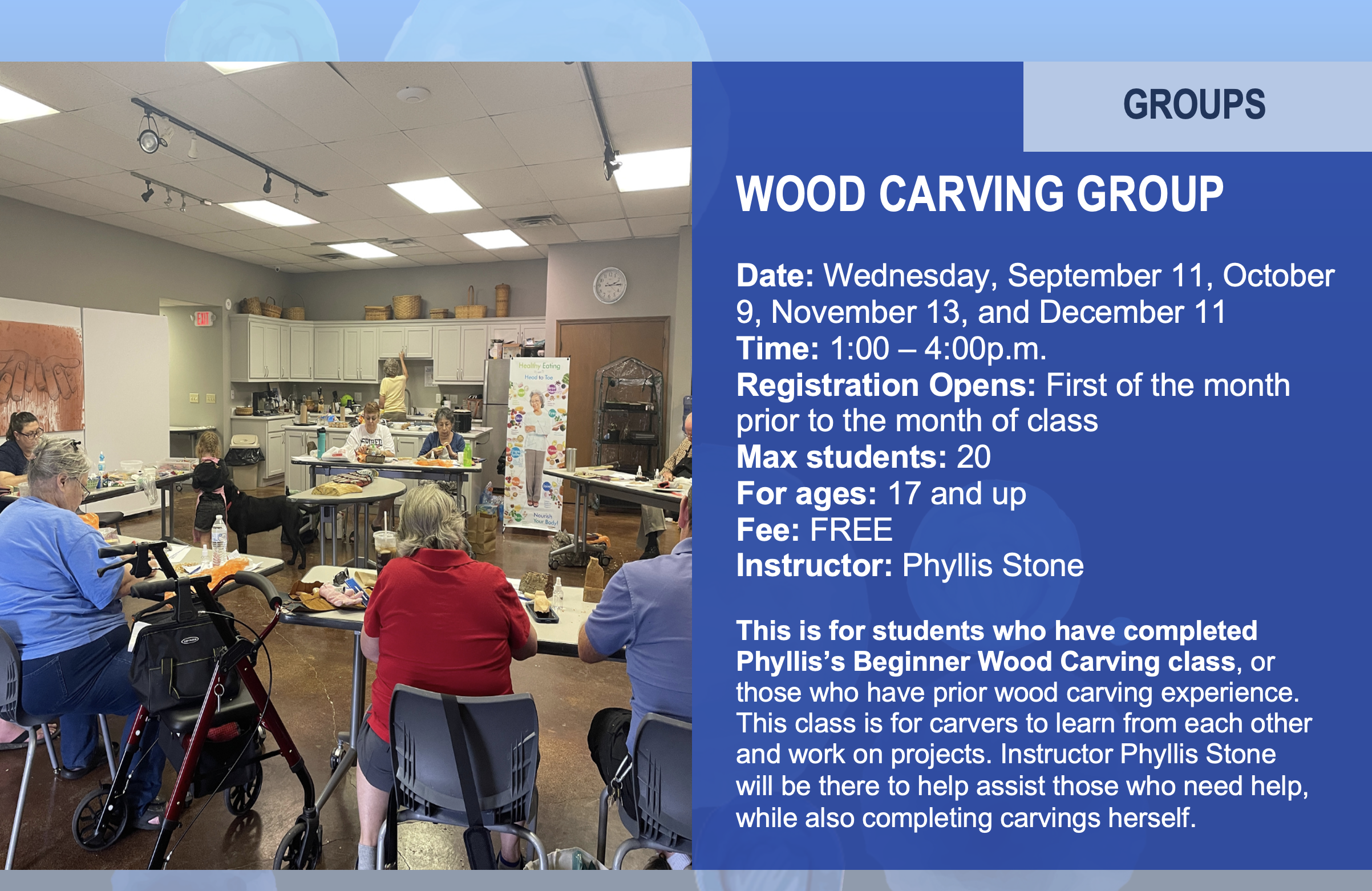 Wood Carving Group Flier 