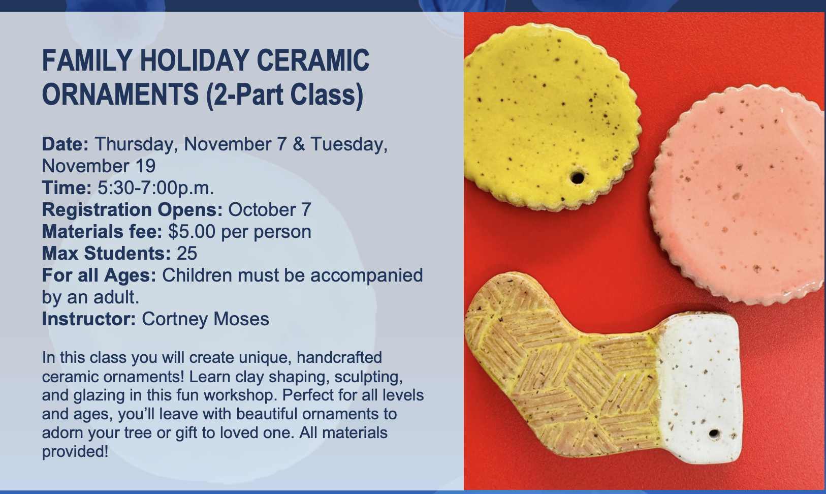 Ceramic Ornament Flier 