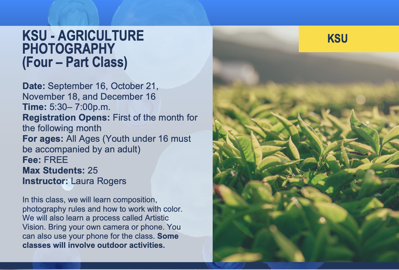 Agriculture Photography Flier 