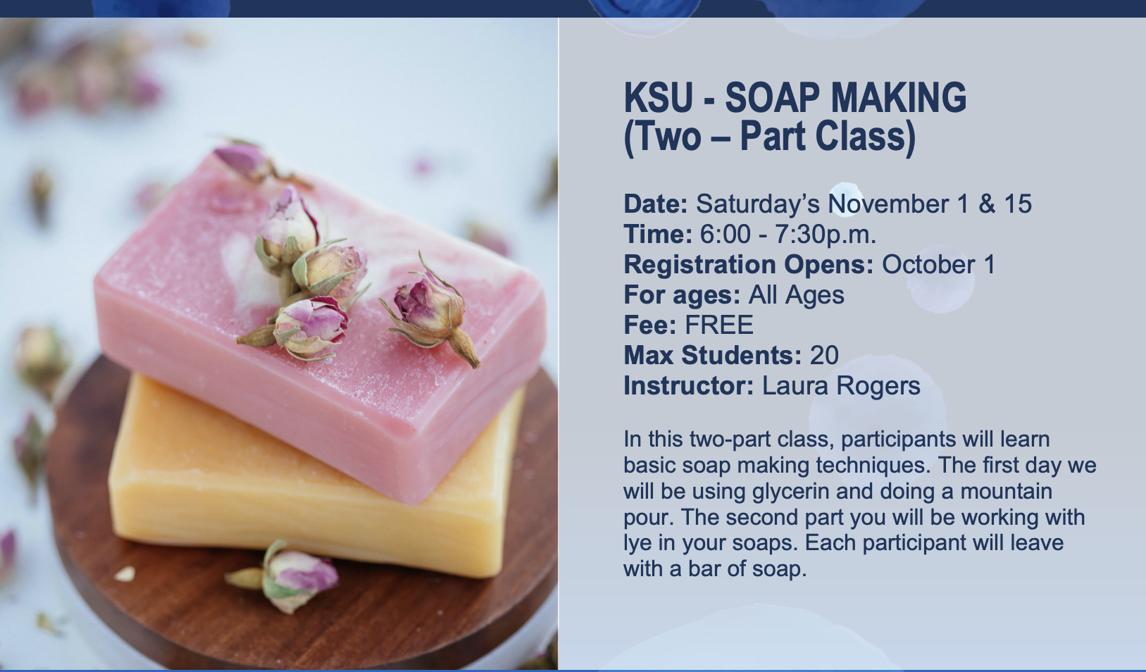 Soap Making Flier 