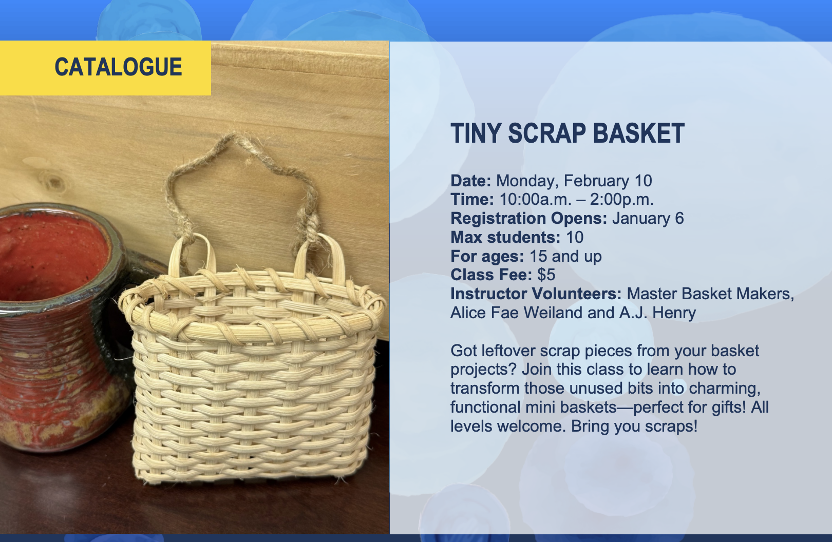 Tiny Scrap Basket Flier 