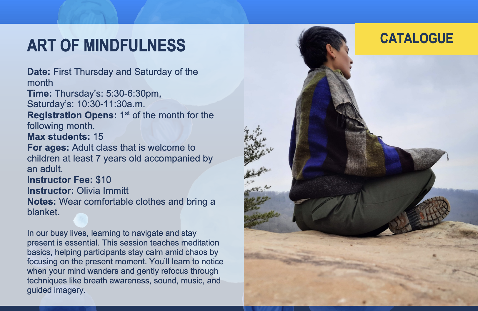 Art of Mindfulness Flier