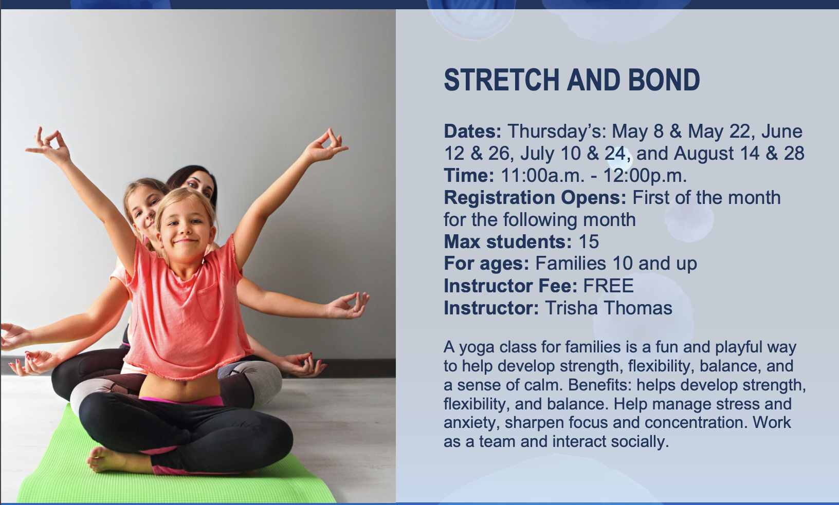 Stretch and Bond Flier 