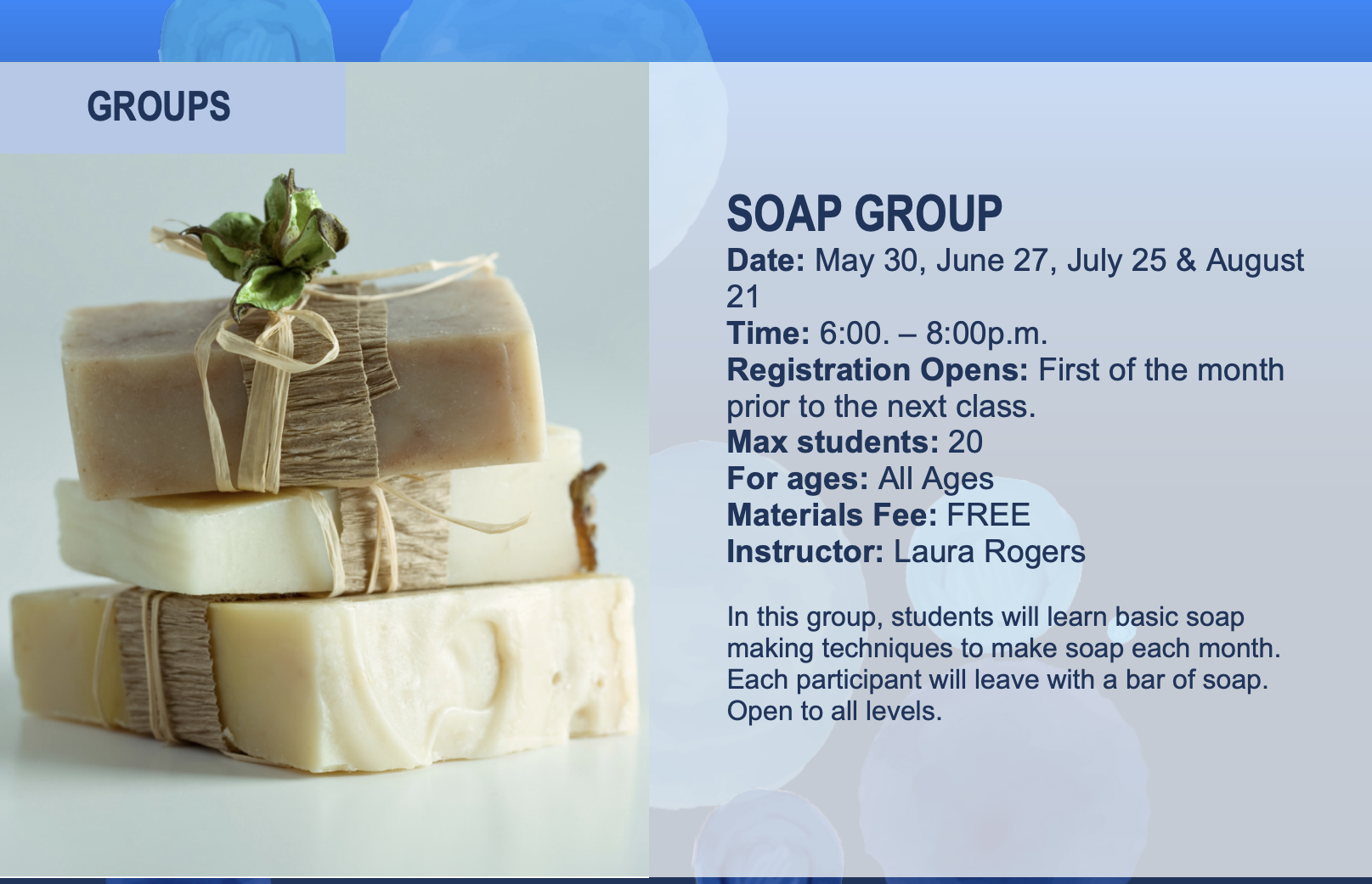 Soap Group Flier 