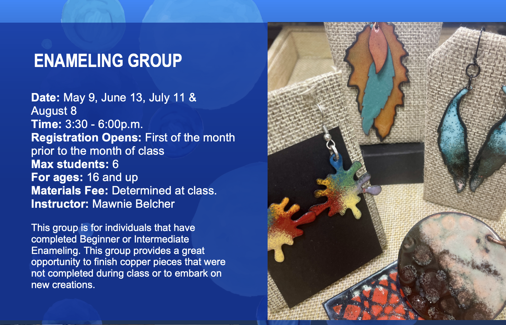 Enameling Group Flier 