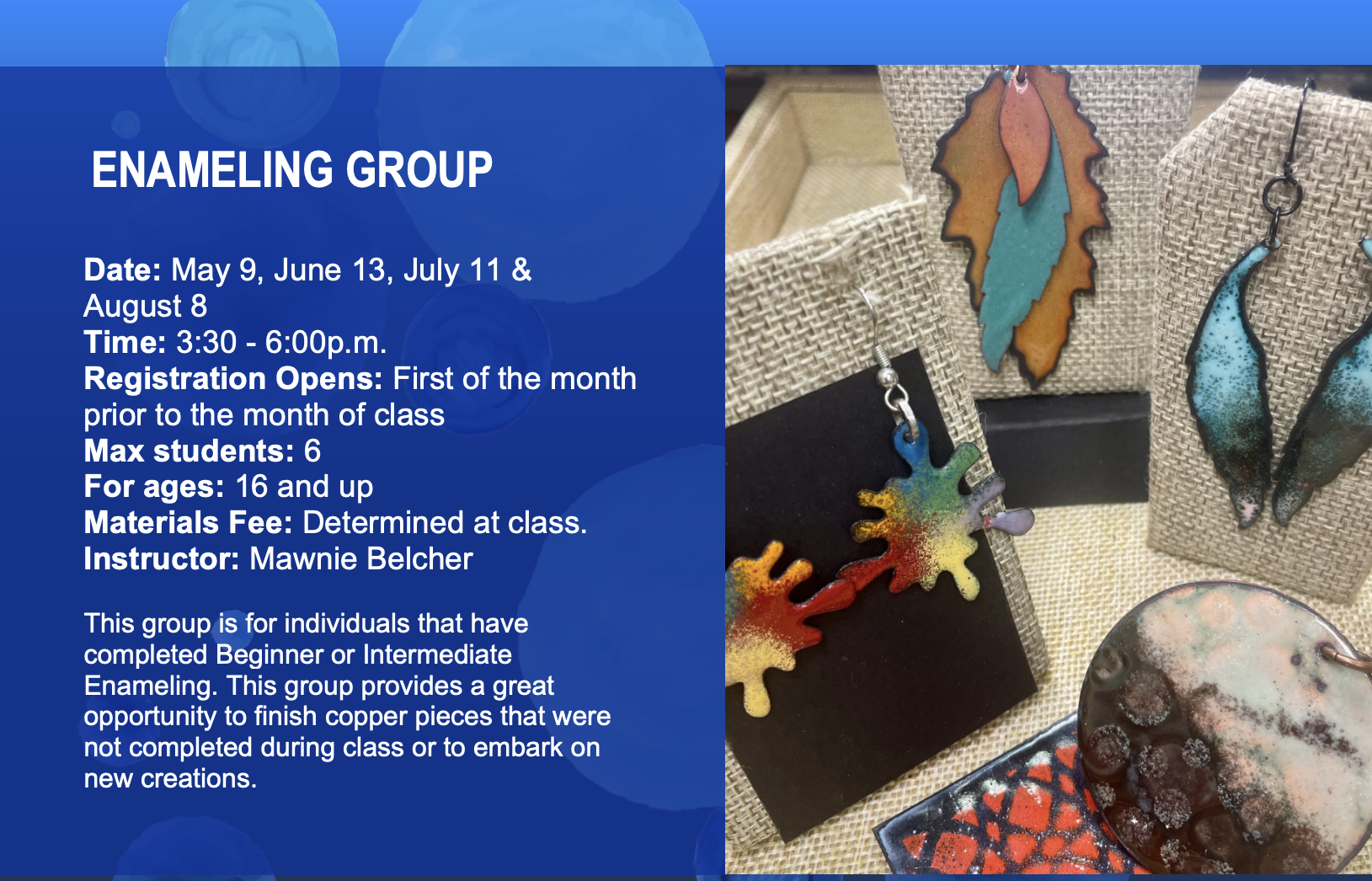 Enameling Group Flier 
