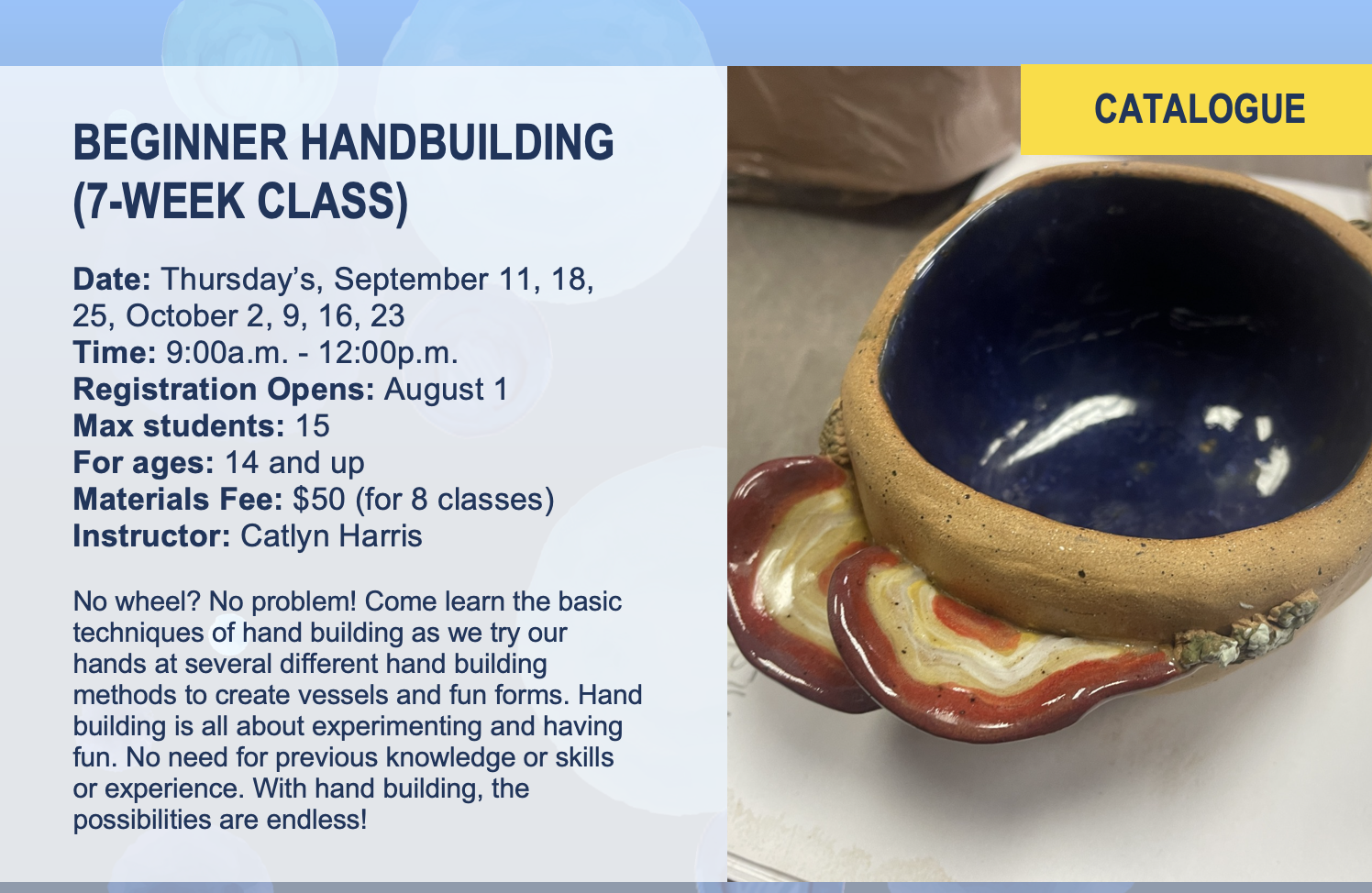 Beginner Hand Building Flier 