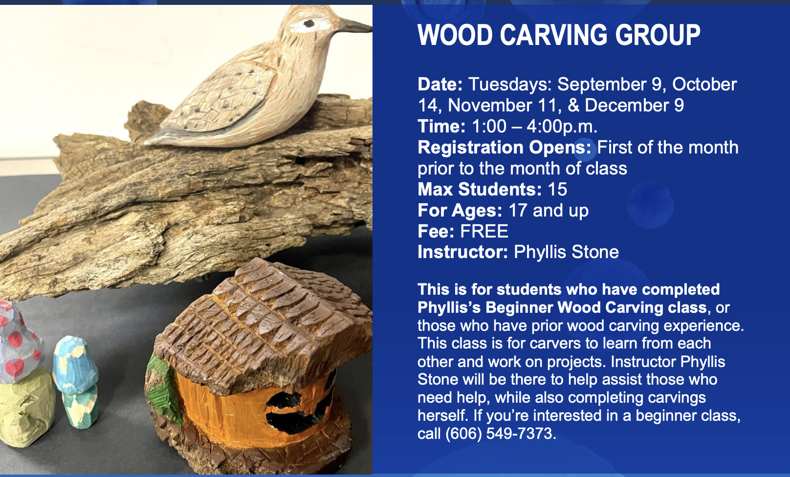 Wood Carving Flier 