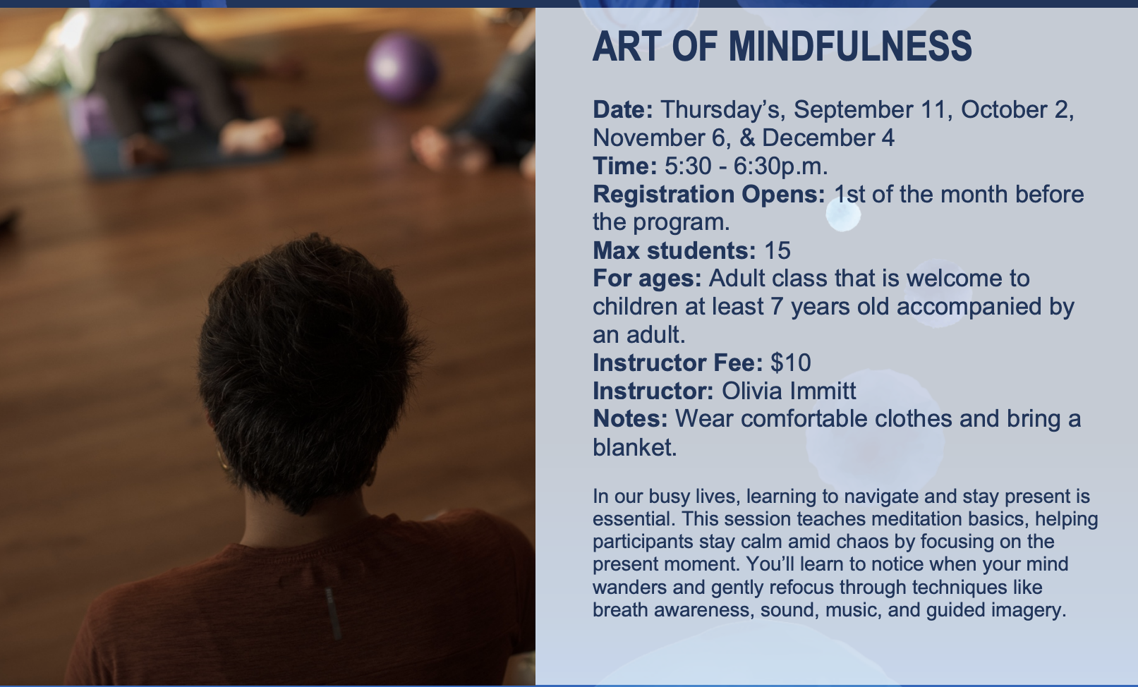 Art of Mindfulness Flier 