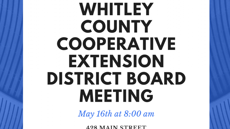 Whitley County Extension District Board Meeting